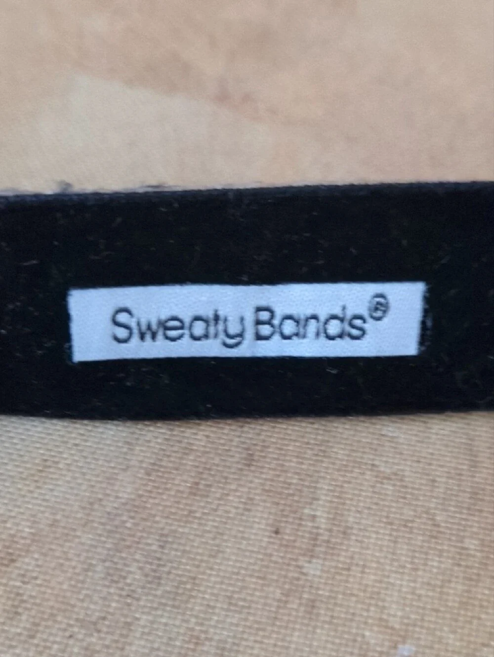 Sweaty Bands 1 Inch Black And White Crystal-Patterned Velvet Lined Headband